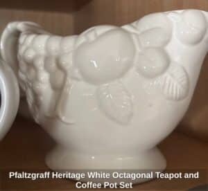 Pfaltzgraff-Heritage-White-Octagonal-Teapot-and-Coffee-Pot-Set-fourth-image
