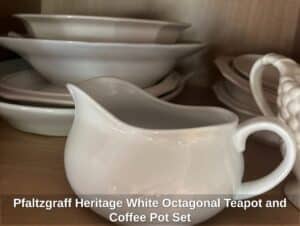 Pfaltzgraff-Heritage-White-Octagonal-Teapot-and-Coffee-Pot-Set-second-image