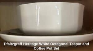 Pfaltzgraff-Heritage-White-Octagonal-Teapot-and-Coffee-Pot-Set-third-image