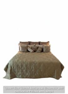 Queen-Size-Quilted-Bedspread-Ensemble-with-Decorative-Pillows-and-Lamps-second-image