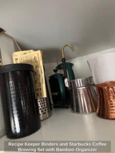 Recipe-Keeper-Binders-and-Starbucks-Coffee-Brewing-Set-with-Bamboo-Organizer-fourth-image