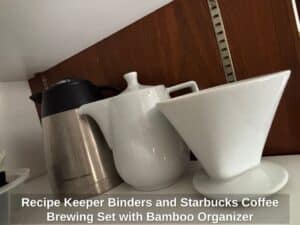 Recipe-Keeper-Binders-and-Starbucks-Coffee-Brewing-Set-with-Bamboo-Organizer-second-image