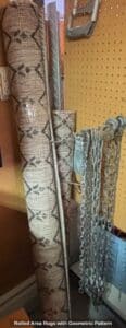Rolled-Area-Rugs-with-Geometric-Pattern