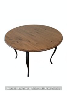 Round-Pine-Dining-Table-with-Four-Chairs-third-image