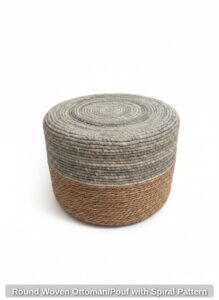 Round-Woven-Ottoman-or-Pouf-with-Spiral-Pattern
