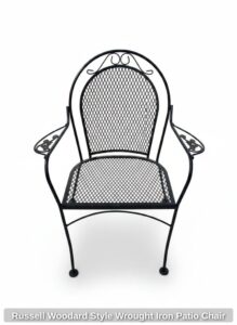 Russell-Woodard-Style-Wrought-Iron-Patio-Chair