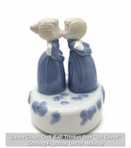 Santa-Claus-Golf-Ball-Trinket-Box-So-Close-Golfing-Figurine-Decor-Holiday-second-image