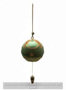Satin-Push-Pin-Christmas-Ornament-Pair-with-Tassels-third-image