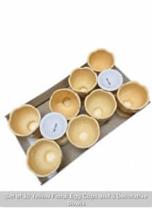 Set-of-Yellow-Floral-Egg-Cups-and-Decorative-Bowls