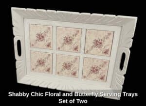 Shabby-Chic-Floral-and-Butterfly-Serving-Trays-Set-of-Two