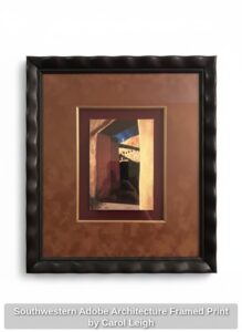 Southwestern-Adobe-Architecture-Framed-Print-by-Carol-Leigh