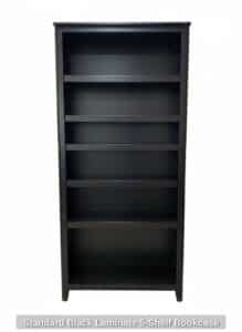 Standard-Black-Laminate-Shelf-Bookcase