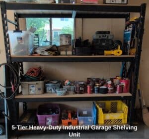 Tier-Heavy-Duty-Industrial-Garage-Shelving-Unit