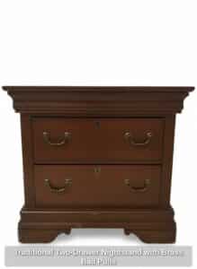 Traditional-Two-Drawer-Nightstand-with-Brass-Bail-Pulls