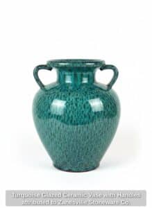 Turquoise-Glazed-Ceramic-Vase-with-Handles-attributed-to-Zanesville-Stoneware-Co