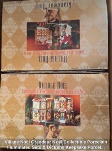 Village-Nol-Grandeur-Nol-Collectible-Porcelain-Illuminated-Sets-Dickens-Keepsake-Porcelain-Lighted-House-second-image