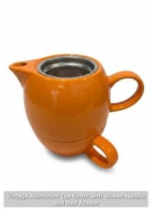 Vintage-Aluminum-Tea-Kettle-with-Woven-Handle-and-Red-Accent-second-image