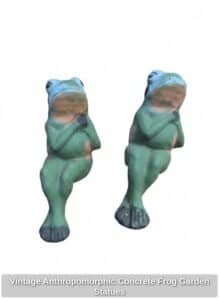 Vintage-Anthropomorphic-Concrete-Frog-Garden-Statues
