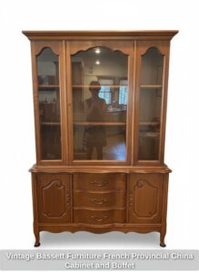 Vintage-Bassett-Furniture-French-Provincial-China-Cabinet-and-Buffet