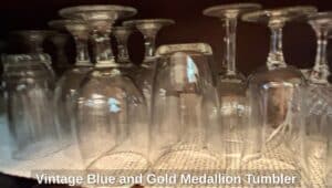 Vintage-Blue-and-Gold-Medallion-Tumbler-third-image