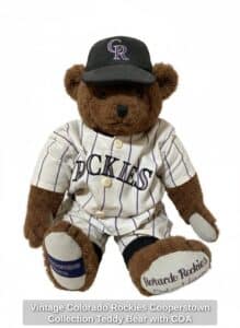 Vintage-Colorado-Rockies-Cooperstown-Collection-Teddy-Bear-with-COA