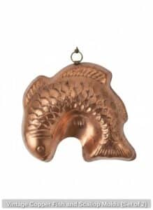Vintage-Copper-Fish-and-Scallop-Molds-Set-of-second-image