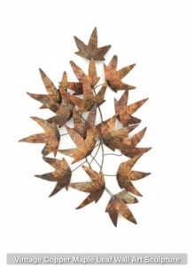 Vintage-Copper-Maple-Leaf-Wall-Art-Sculpture