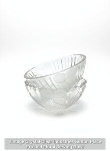 Vintage-Crystal-Clear-Industries-Sutton-Place-Frosted-Floral-Serving-Bowl