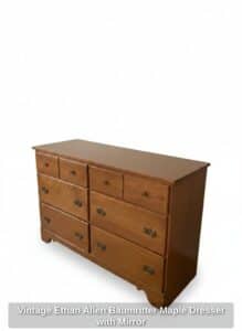 Vintage-Ethan-Allen-Baumritter-Maple-Dresser-with-Mirror