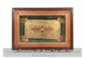Vintage-Florentine-Gilt-Wood-Tray-with-Painted-Floral-Accents