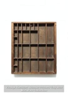 Vintage-Hamilton-Wooden-Printers-Tray-with-Miniature-Collection-fifth-image