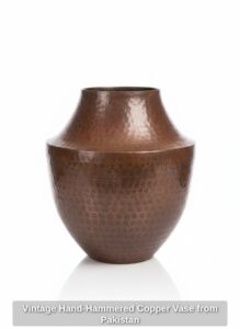 Vintage-Hand-Hammered-Copper-Vase-from-Pakistan