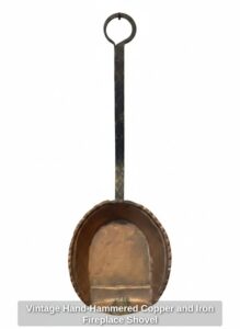 Vintage-Hand-Hammered-Copper-and-Iron-Fireplace-Shovel