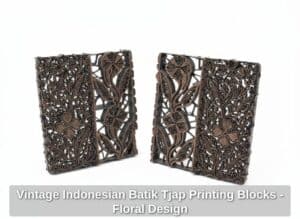 Vintage-Indonesian-Batik-Tjap-Printing-Blocks-Floral-Design