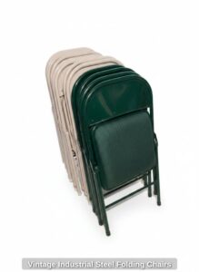 Vintage-Industrial-Steel-Folding-Chairs