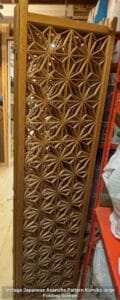 Vintage-Japanese-Asanoha-Pattern-Kumiko-large-Folding-Screen