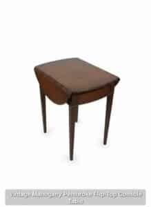 Vintage-Mahogany-Pembroke-Flip-Top-Console-Table