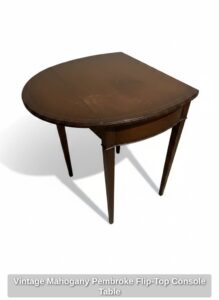 Vintage-Mahogany-Pembroke-Flip-Top-Console-Table-second-image