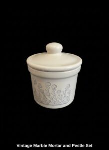 Vintage-Marble-Mortar-and-Pestle-Set-second-image