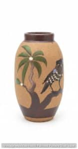 Vintage-Mexican-Hand-Painted-Pottery-Bud-Vase