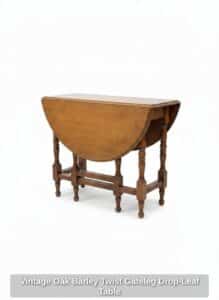 Vintage-Oak-Barley-Twist-Gateleg-Drop-Leaf-Table