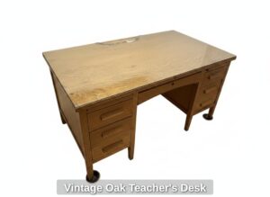 Vintage-Oak-Teachers-Desk