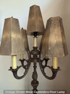 Vintage-Ornate-Metal-Candelabra-Floor-Lamp-second-image