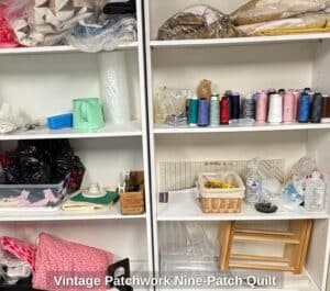 Vintage-Patchwork-Nine-Patch-Quilt