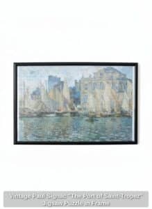 Vintage-Paul-Signac-The-Port-of-Saint-Tropez-Jigsaw-Puzzle-in-Frame