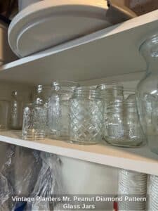 Vintage-Planters-Mr.-Peanut-Diamond-Pattern-Glass-Jars