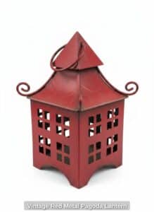 Vintage-Red-Metal-Pagoda-Lantern