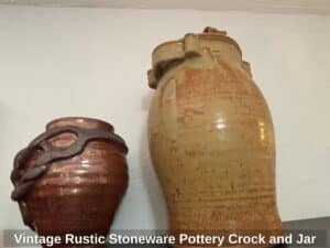 Vintage-Rustic-Stoneware-Pottery-Crock-and-Jar-second-image