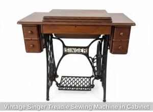 Vintage-Singer-Treadle-Sewing-Machine-in-Cabinet