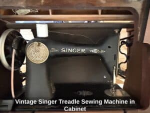 Vintage-Singer-Treadle-Sewing-Machine-in-Cabinet-second-image